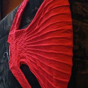 Jessica Howard red sweater dress